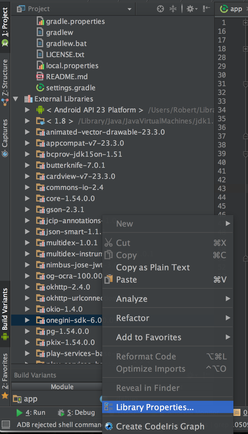 Attaching Javadocs